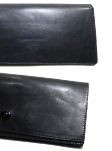 画像6: "JUTTA NEUMANN" Leather Wallet "the Waiter's Wallet"  color : Black / Sky Blue 長財布 (6)