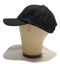 画像3: 6-Panel Wool/Viscose Cap　BLACK　Free Size (3)