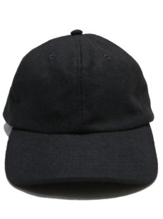 画像1: 6-Panel Wool/Viscose Cap　BLACK　Free Size (1)