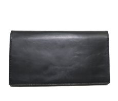 画像2: "JUTTA NEUMANN" Leather Wallet "the Waiter's Wallet"  color : Black / Yellow 長財布 (2)