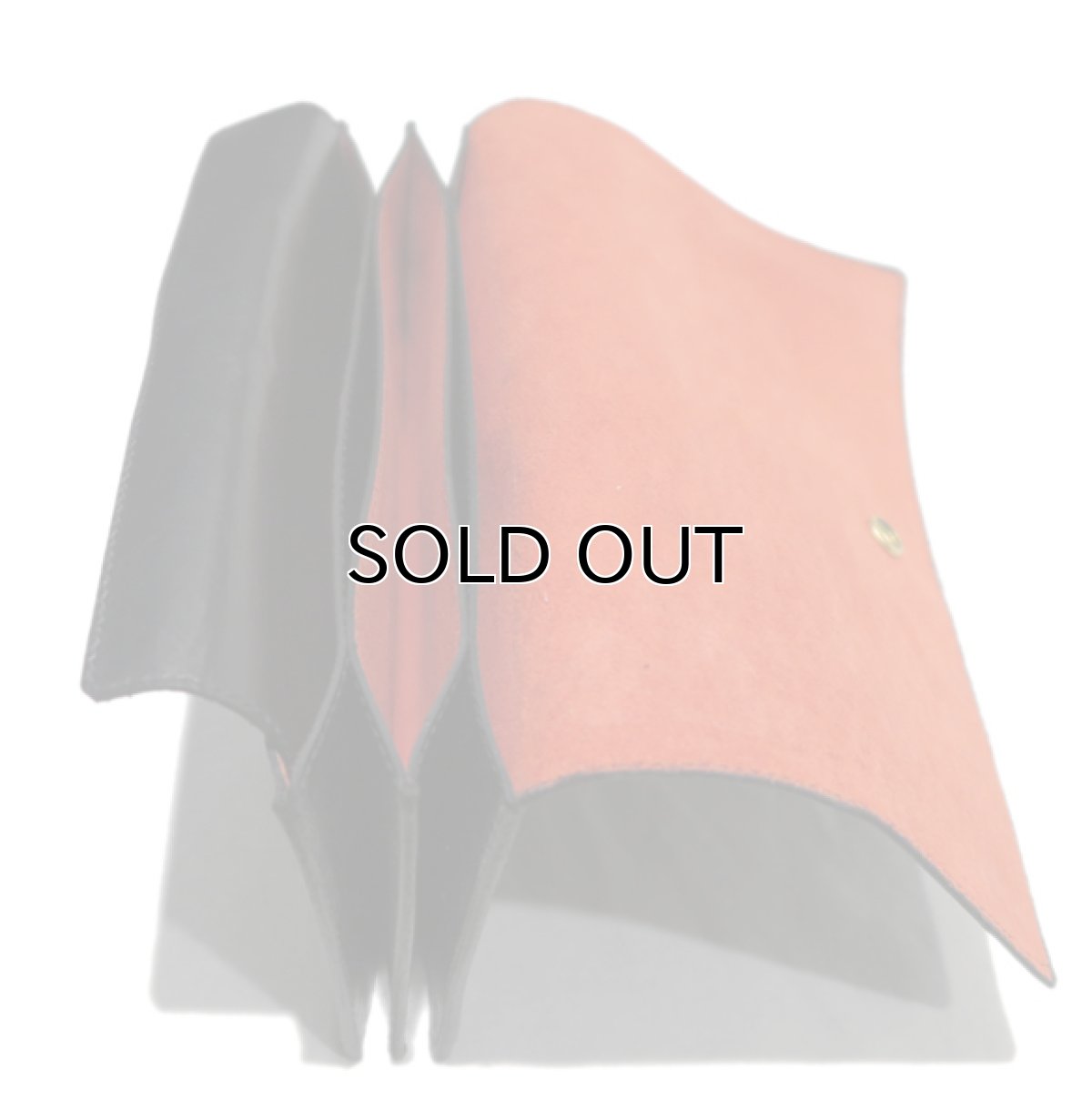 画像4: "JUTTA NEUMANN" Leather Wallet "the Waiter's Wallet"  color : Black / Orange 長財布 (4)