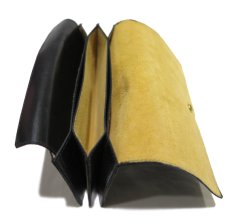 画像4: "JUTTA NEUMANN" Leather Wallet "the Waiter's Wallet"  color : Black / Yellow 長財布 (4)