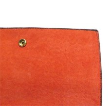 画像7: "JUTTA NEUMANN" Leather Wallet "the Waiter's Wallet"  color : Black / Orange 長財布 (7)