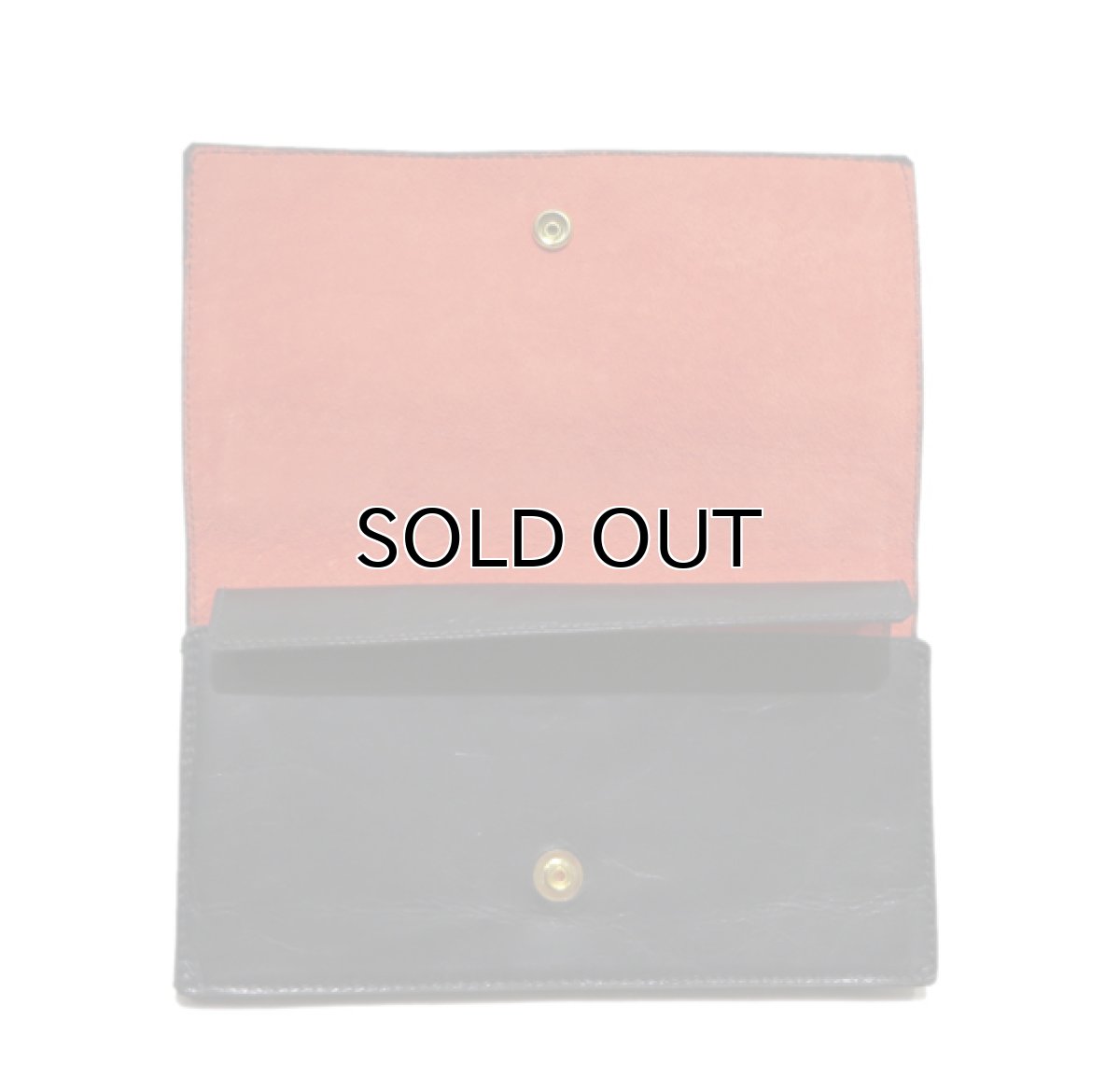 画像3: "JUTTA NEUMANN" Leather Wallet "the Waiter's Wallet"  color : Black / Orange 長財布 (3)