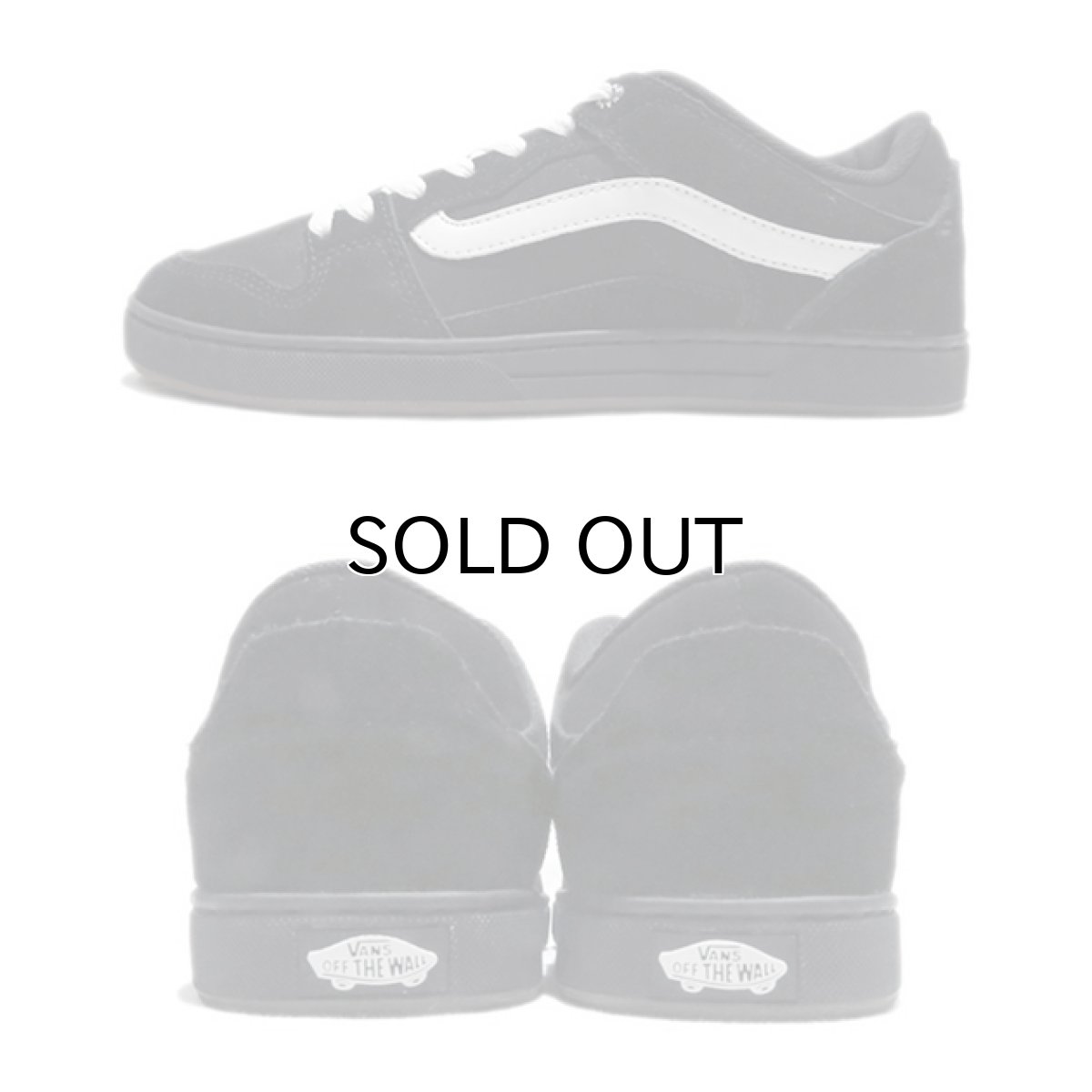 画像2: NEW VANS  Suede/Synthetic Skate Shoes　BLACK/WHITE　size US 9~13 (2)