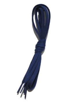 画像3: SHOE SHIFT "Narrow Width" Cotton Shoelace -made in JAPAN- NAVY (3)