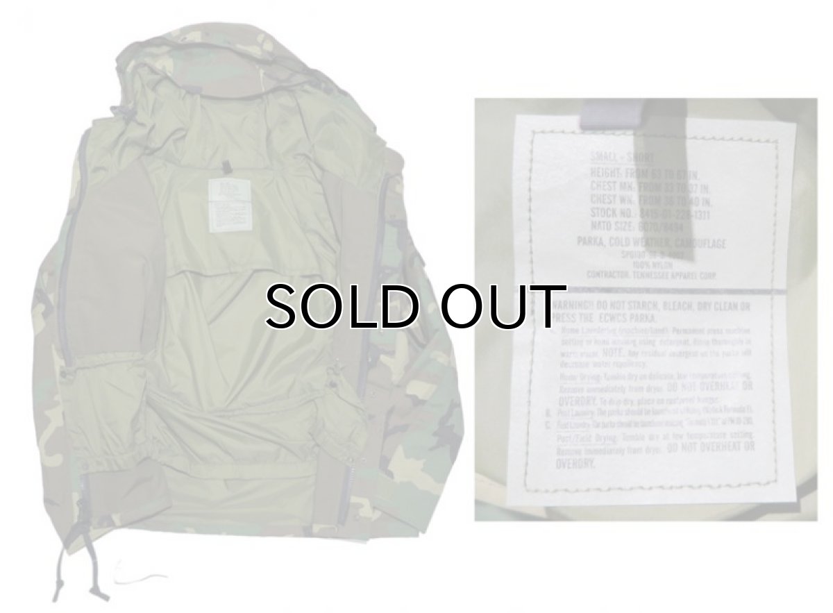 画像4: 1990's U.S. ARMY  ECWCS "GEN I" Gore-Tex Parka  Dead Stock Woodland Camouflage size SMALL - SHORT (4)