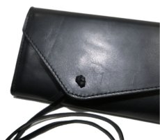 画像5: "JUTTA NEUMANN" Leather Wallet "String Wallet"  color : Black / Brown 長財布 (5)