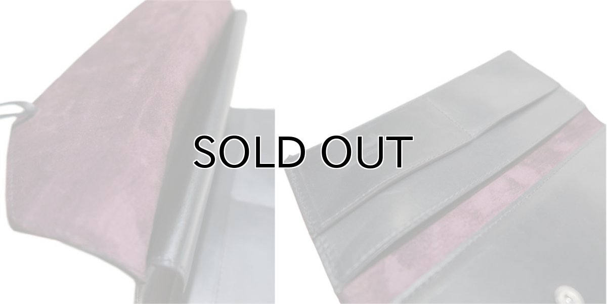 画像8: "JUTTA NEUMANN" Leather Wallet "String Wallet"  color : Black / Brown 長財布 (8)