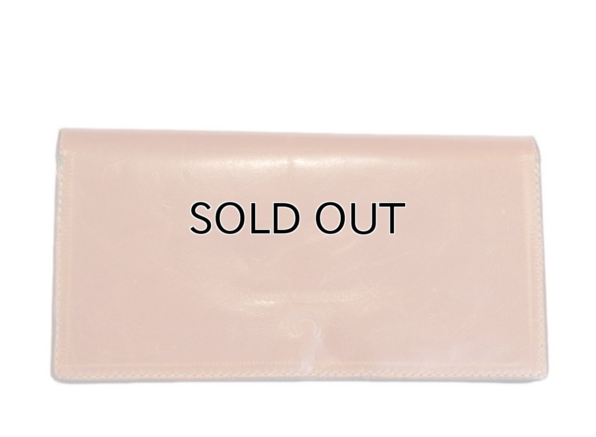 画像3: "JUTTA NEUMANN" Leather Wallet "the Waiter's Wallet"  color : Caramel / Turquoise Blue (3)