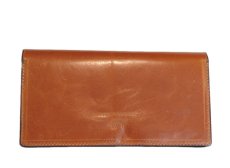 画像3: "JUTTA NEUMANN" Leather Wallet "the Waiter's Wallet"  color : Caramel / Turquoise Blue (3)