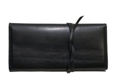 画像3: "JUTTA NEUMANN" Leather Wallet "String Wallet"  color : Black / Brown 長財布 (3)