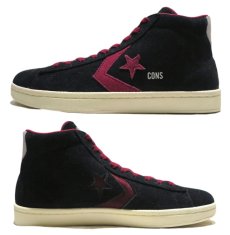 画像3: NEW CONVERSE "PRO LEATHER MID" Suede Skate Shoes  -NIKE ルナロンソール-　Black/Burgundy　size 11 (3)