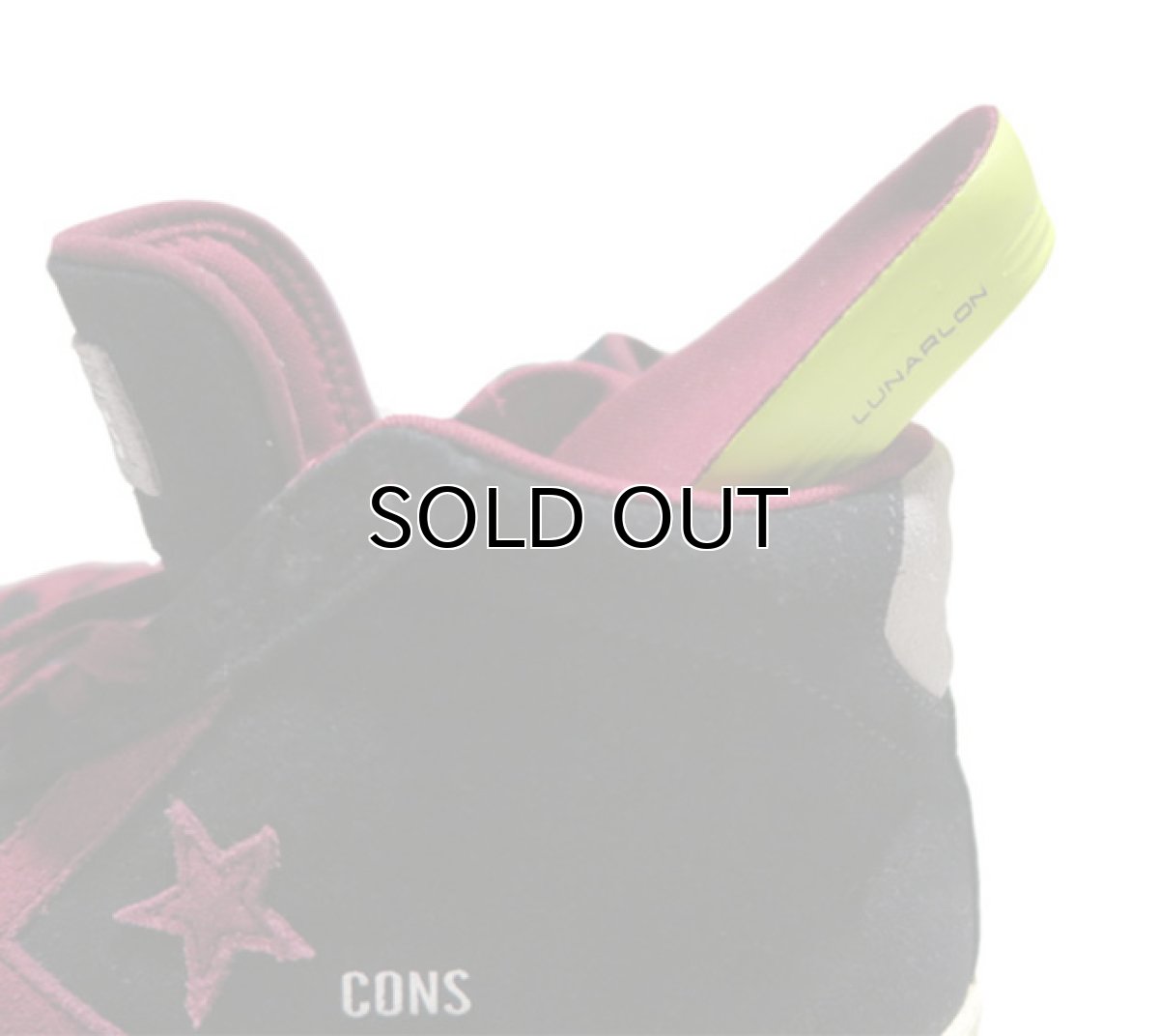 画像6: NEW CONVERSE "PRO LEATHER MID" Suede Skate Shoes  -NIKE ルナロンソール-　Black/Burgundy　size 11 (6)