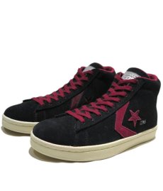 画像1: NEW CONVERSE "PRO LEATHER MID" Suede Skate Shoes  -NIKE ルナロンソール-　Black/Burgundy　size 11 (1)