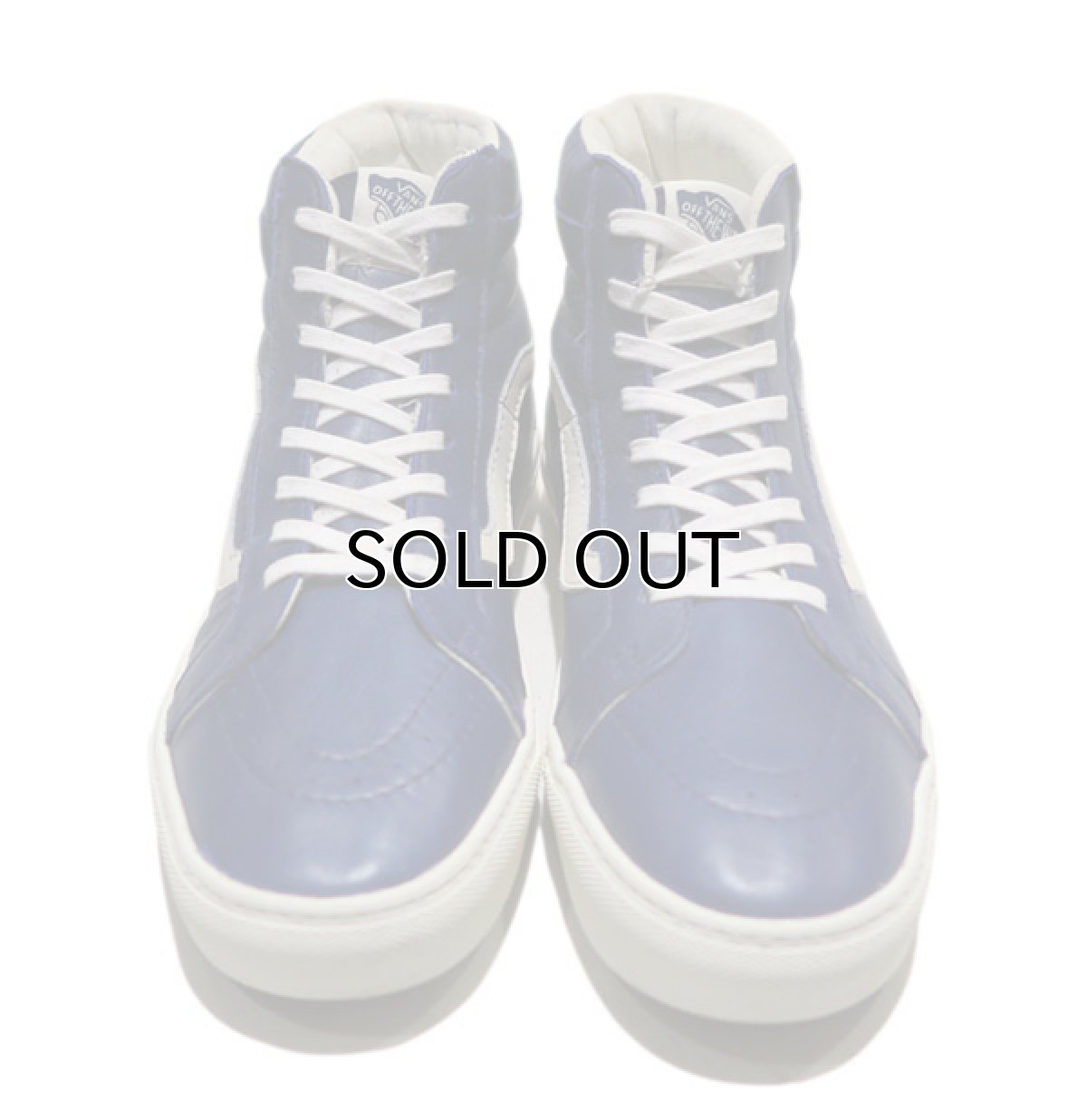 画像2: NEW VANS "SK8-HI" Leather Skate Shoes　NAVY　size 9 (2)