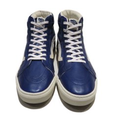 画像2: NEW VANS "SK8-HI" Leather Skate Shoes　NAVY　size 9 (2)