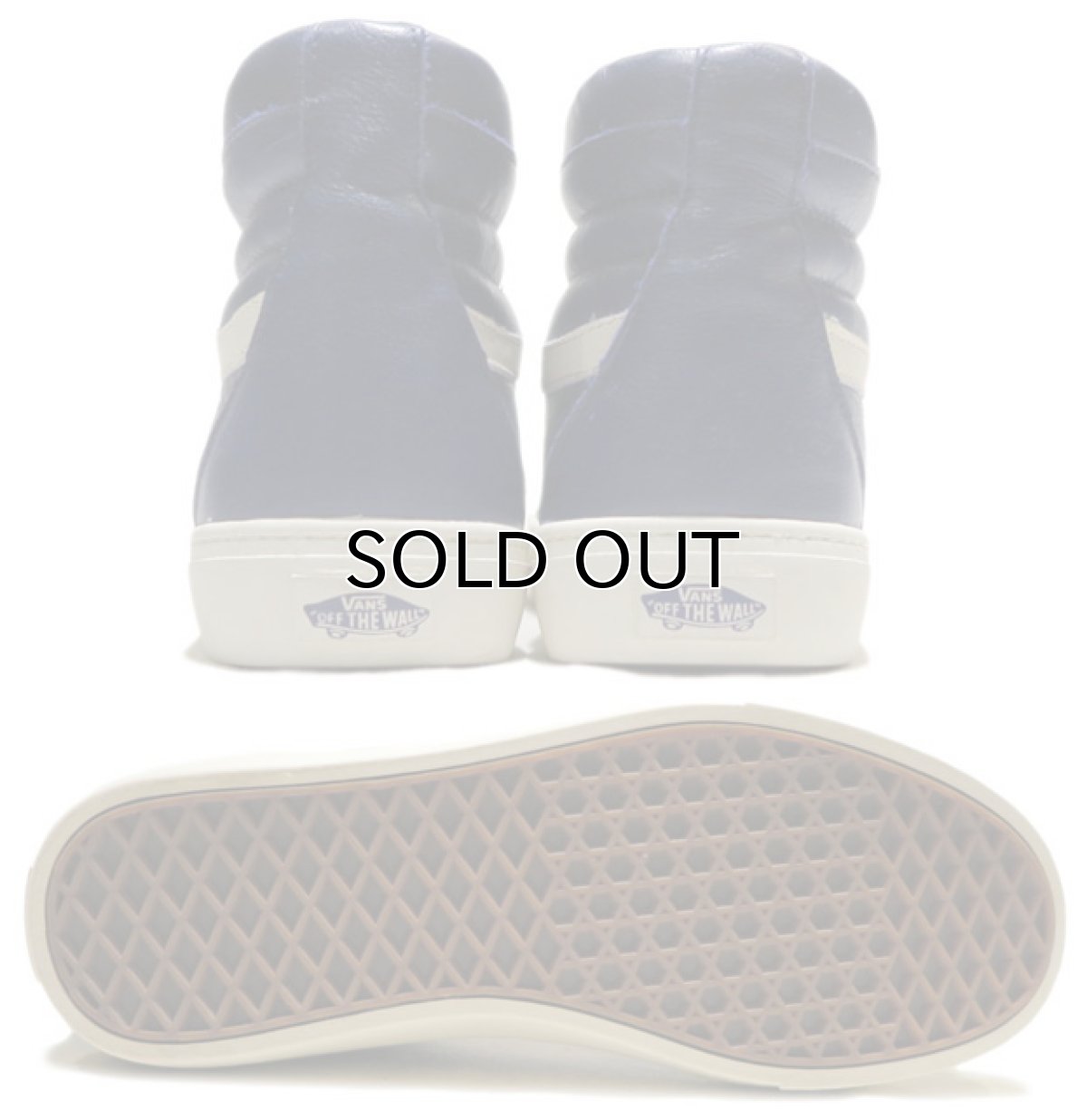 画像4: NEW VANS "SK8-HI" Leather Skate Shoes　NAVY　size 9 (4)