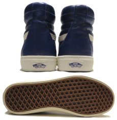 画像4: NEW VANS "SK8-HI" Leather Skate Shoes　NAVY　size 9 (4)