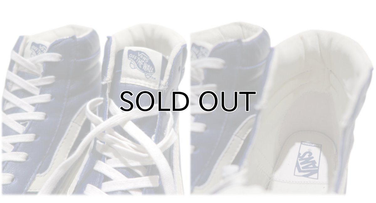 画像5: NEW VANS "SK8-HI" Leather Skate Shoes　NAVY　size 9 (5)