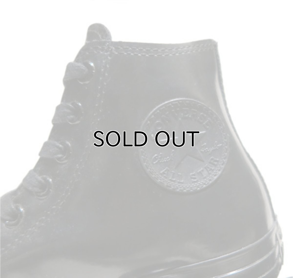 画像5: NEW Converse "ALL STAR" Hi-Cut Rubber Sneaker BLACK size 7 (5)