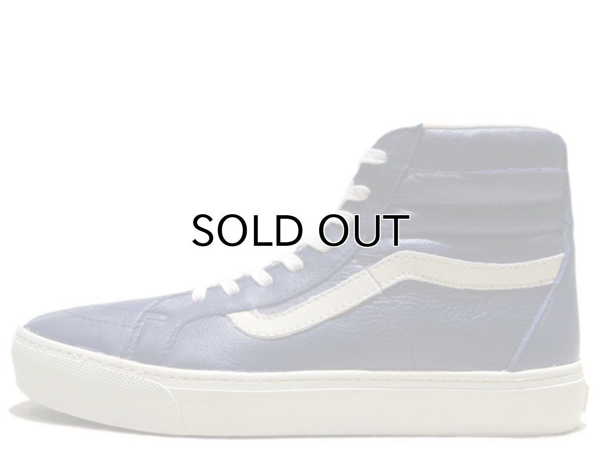 画像3: NEW VANS "SK8-HI" Leather Skate Shoes　NAVY　size 9 (3)