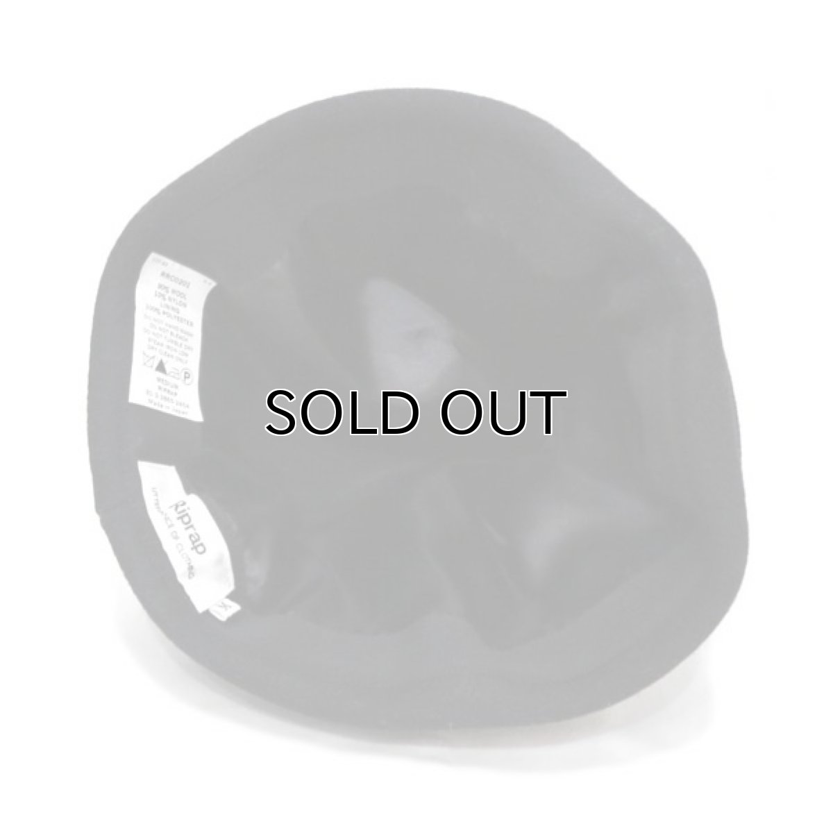 画像7: Riprap "MELTON WATCH CAP" -made in JAPAN-　color : BLACK　size : M (59cm) (7)