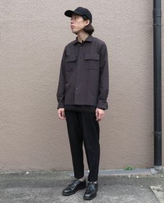 画像8: Riprap "SEMI OPEN COLLAR SHIRTS" 　color : DARK BROWN　size : MEDIUM (8)