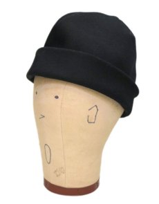 画像3: Riprap "MELTON WATCH CAP" -made in JAPAN-　color : BLACK　size : M (59cm) (3)