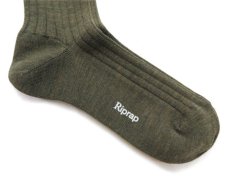 画像5: Riprap HALISON Nz MERINO LONG HOSE SOCKS　color : OLIVE　size FREE (25~27cm) (5)