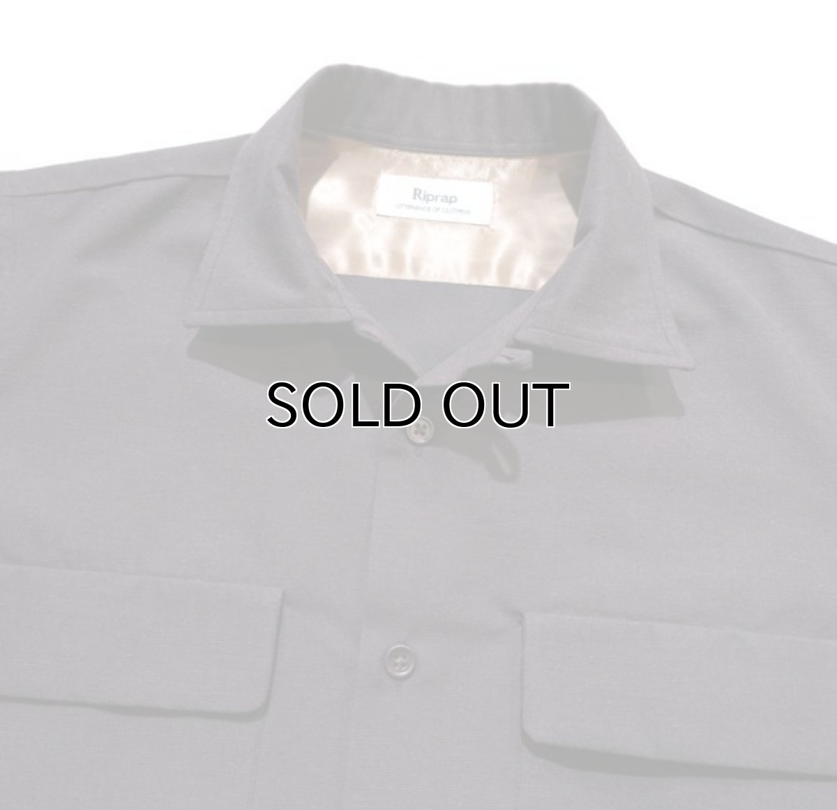 画像4: Riprap "SEMI OPEN COLLAR SHIRTS"  color : DARK BROWN size : MEDIUM (4)