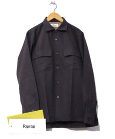 画像1: Riprap "SEMI OPEN COLLAR SHIRTS" 　color : DARK BROWN　size : MEDIUM (1)