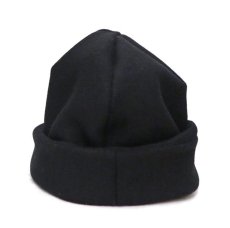 画像2: Riprap "MELTON WATCH CAP" -made in JAPAN-　color : BLACK　size : M (59cm) (2)