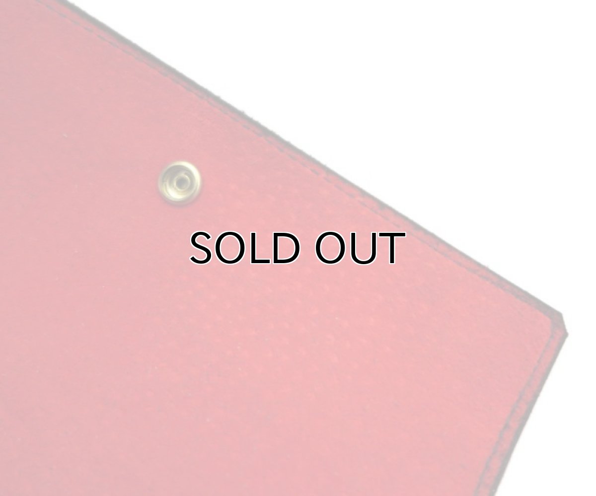 画像9: "JUTTA NEUMANN" Leather Wallet "the Waiter's Wallet"  -Suede-  color : Suede Black / Deep Orenge (9)