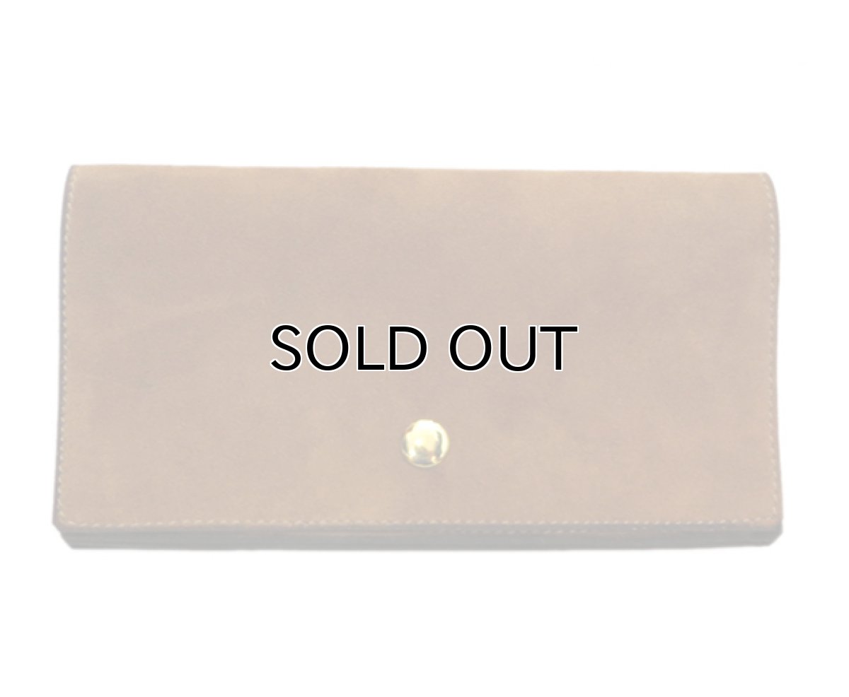 画像2: "JUTTA NEUMANN" Leather Wallet "the Waiter's Wallet"  -Suede-  color : Suede Brown / Orange (2)