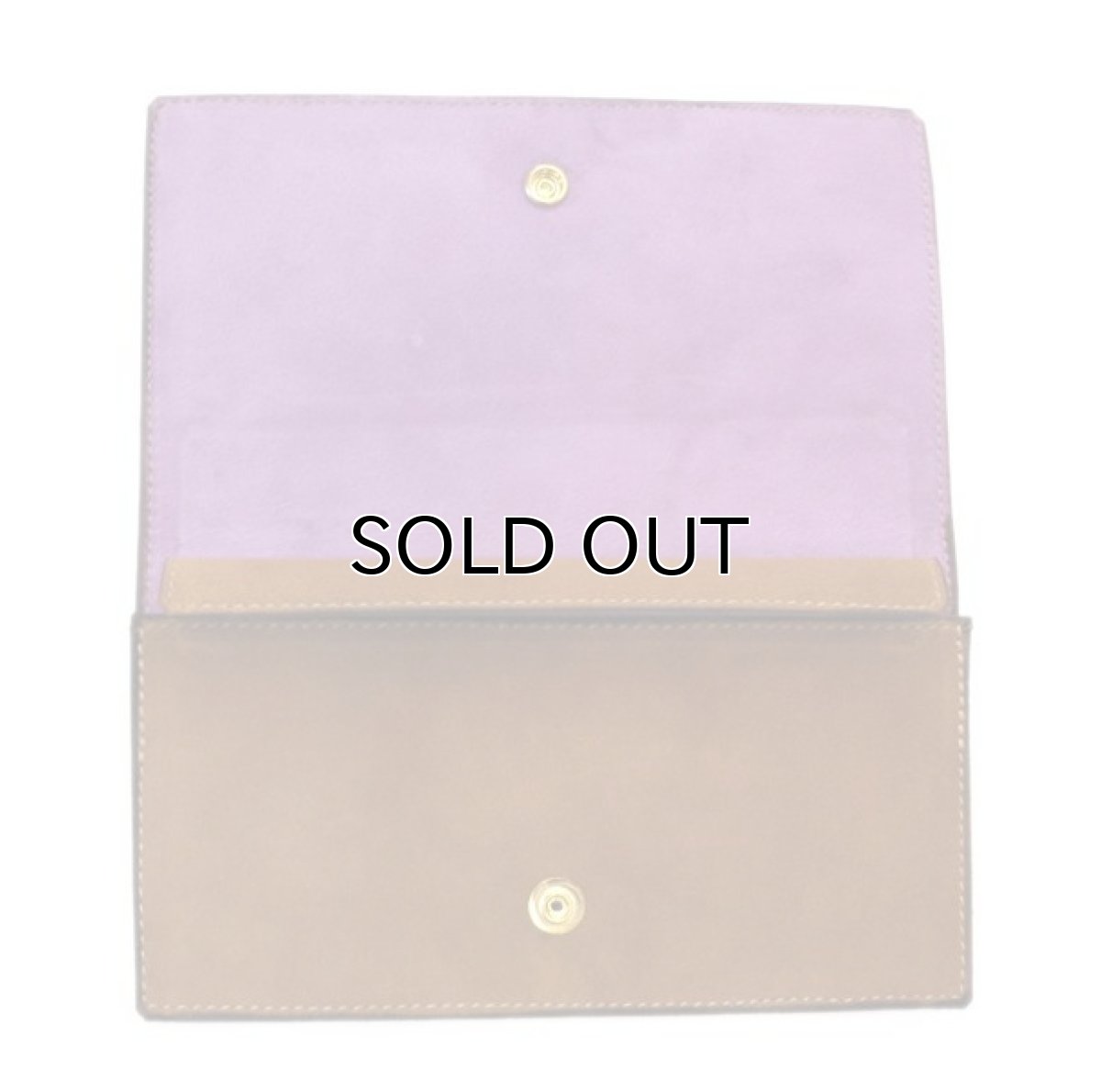 画像4: "JUTTA NEUMANN" Leather Wallet "the Waiter's Wallet"  -Suede-  color : Suede Brown / Lavender (4)