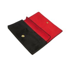 画像6: "JUTTA NEUMANN" Leather Wallet "the Waiter's Wallet"  -Suede-  color : Suede Black / Deep Orenge (6)