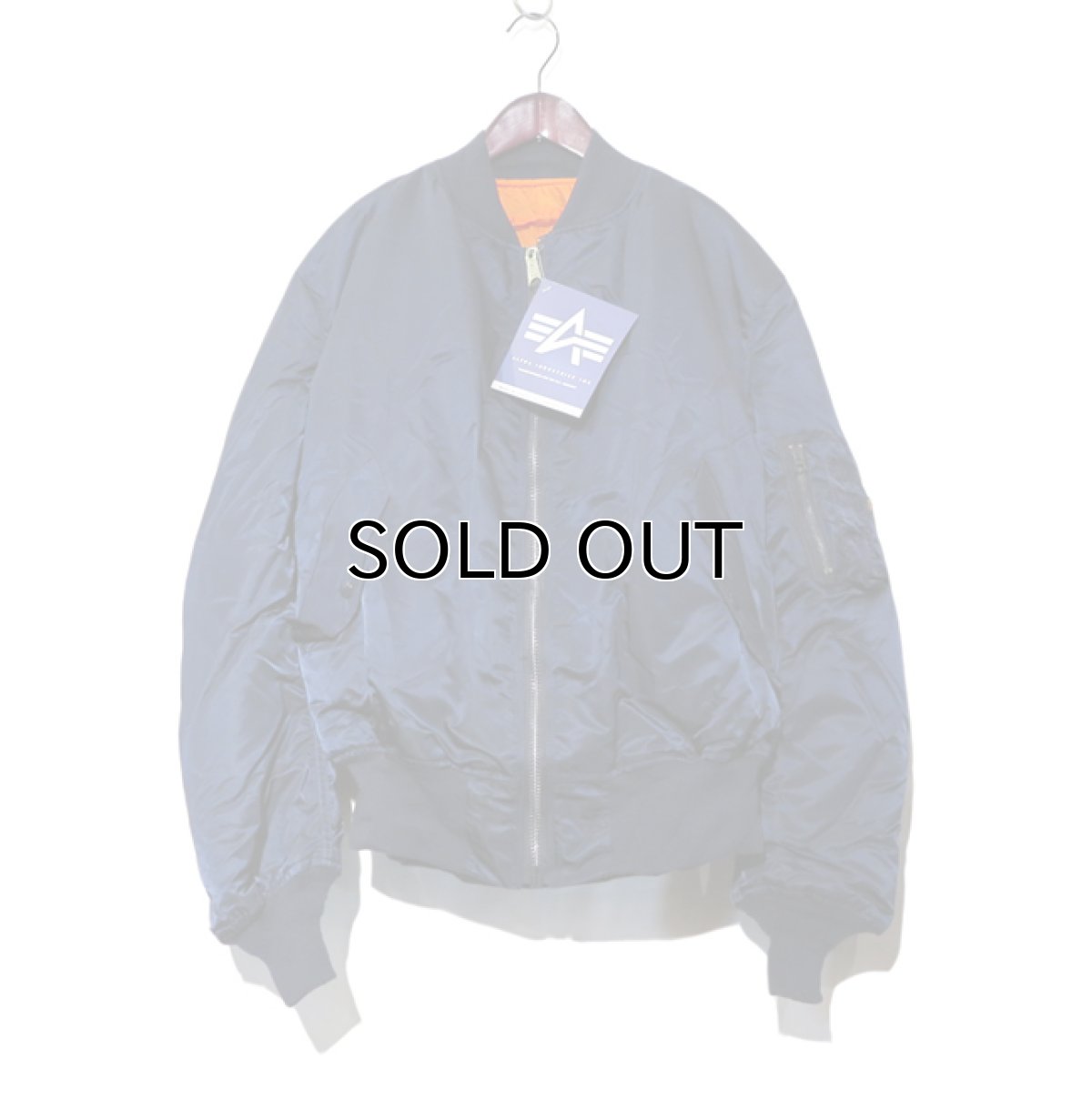 画像2: 1990's "ALPHA INDUSTRIES" MA-1 Flight Jacket  DEAD STOCK  made in U.S.A.　NAVY　size XX-LARGE (2)