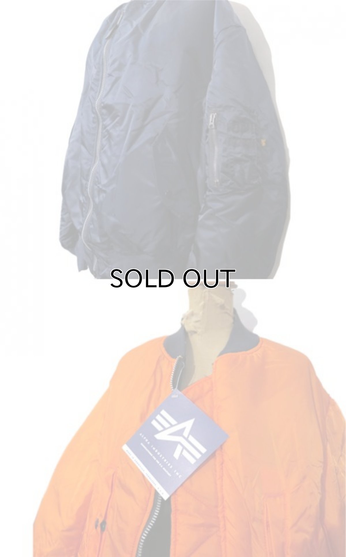 画像4: 1990's "ALPHA INDUSTRIES" MA-1 Flight Jacket  DEAD STOCK  made in U.S.A.　NAVY　size XX-LARGE (4)