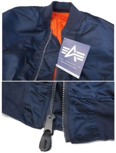 画像5: 1990's "ALPHA INDUSTRIES" MA-1 Flight Jacket  DEAD STOCK  made in U.S.A.　NAVY　size XX-LARGE (5)