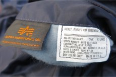 画像6: 1990's "ALPHA INDUSTRIES" MA-1 Flight Jacket  DEAD STOCK  made in U.S.A.　NAVY　size XX-LARGE (6)