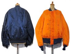 画像3: 1990's "ALPHA INDUSTRIES" MA-1 Flight Jacket  DEAD STOCK  made in U.S.A.　NAVY　size XX-LARGE (3)