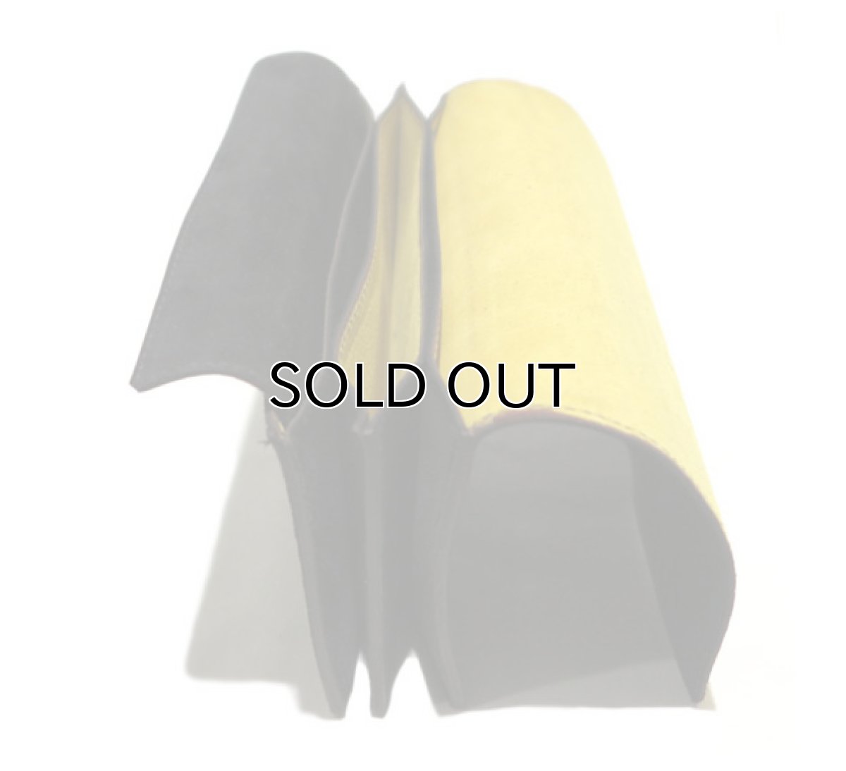 画像6: "JUTTA NEUMANN" Leather Wallet "the Waiter's Wallet"  -Suede-  color : Suede Black / Yellow (6)