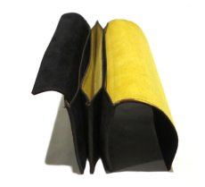 画像6: "JUTTA NEUMANN" Leather Wallet "the Waiter's Wallet"  -Suede-  color : Suede Black / Yellow (6)