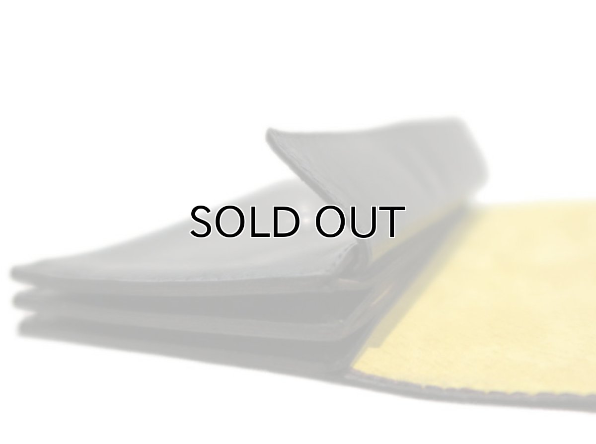 画像7: "JUTTA NEUMANN" Leather Wallet "the Waiter's Wallet"  Medium Size　color : Black / Yellow (7)