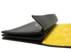 画像7: "JUTTA NEUMANN" Leather Wallet "the Waiter's Wallet"  Medium Size　color : Black / Yellow (7)