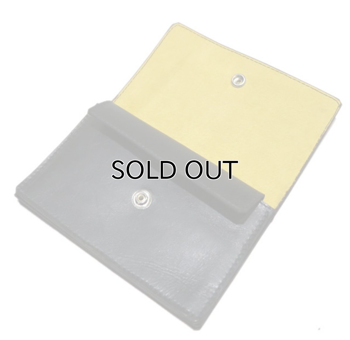 画像5: "JUTTA NEUMANN" Leather Wallet "the Waiter's Wallet"  Medium Size　color : Black / Yellow (5)