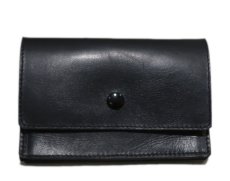 画像2: "JUTTA NEUMANN" Leather Wallet "the Waiter's Wallet"  Medium Size　color : Black / Yellow (2)