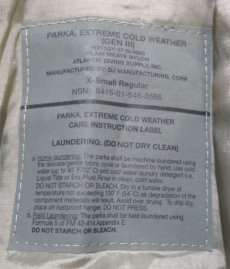 画像5: U.S. ARMY ECWCS GEN III Level7 Primaloft Jacket  Dead Stock　size XS-R , SMALL-R (5)