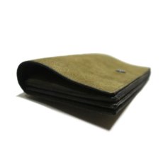 画像5: "JUTTA NEUMANN" Leather Wallet "the Waiter's Wallet"  -Suede-  color : Suede Green / Dark Brown (5)